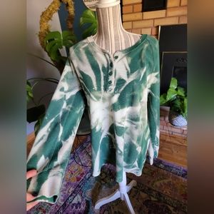 Duluth Trading co. Heavy long sleeve custom bleached